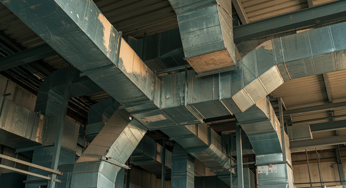 Где монтируют промышленные воздуховоды