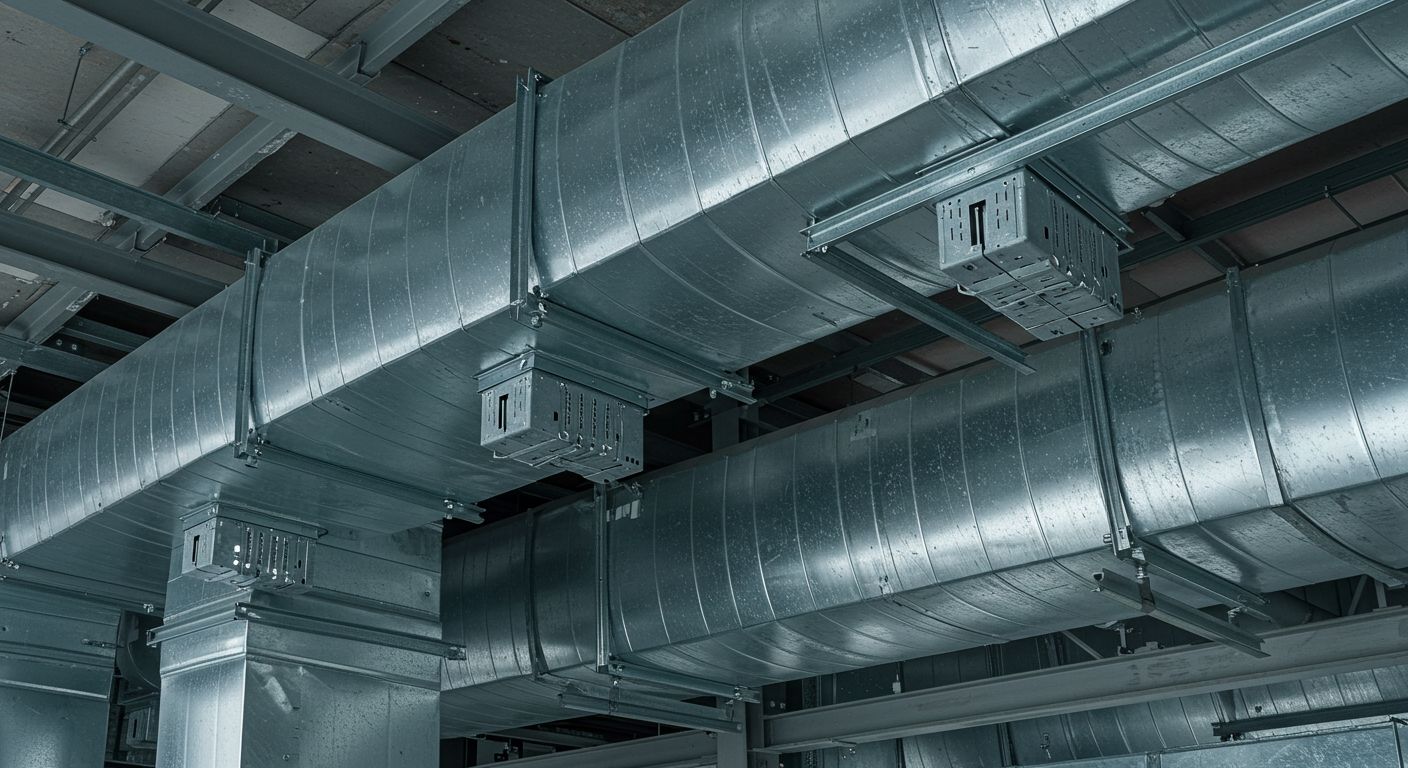 Монтаж шумоглушителей Монтаж шумоглушителей в вентиляционной системе