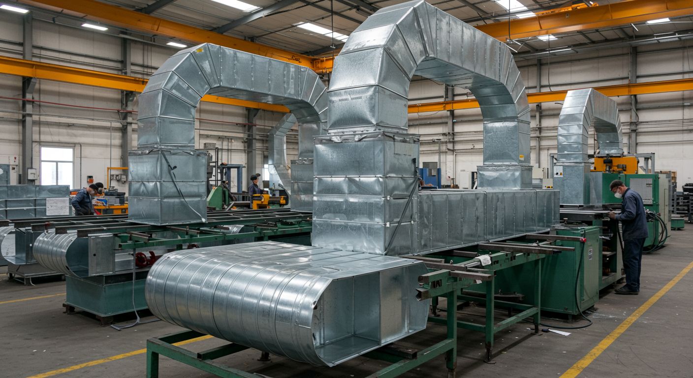 Изготовление элементов вентиляции на производстве Производство вентиляционных элементов