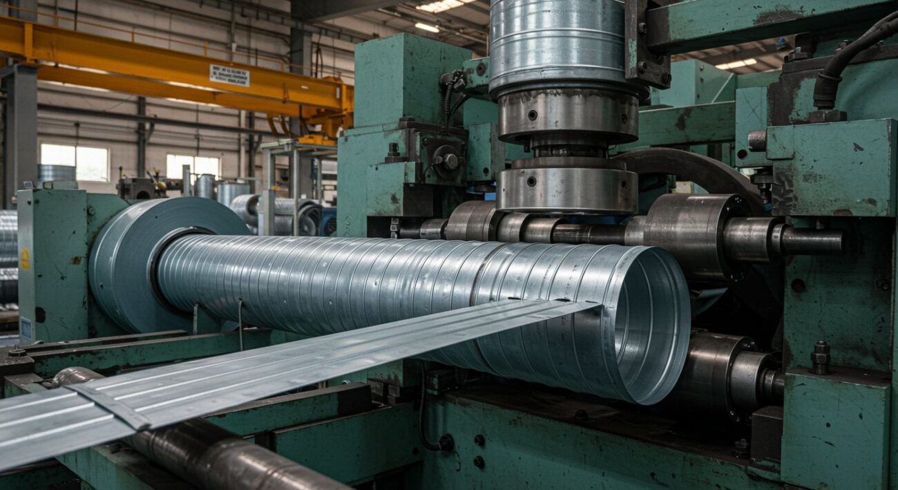 Как производятся спиральные воздуховоды