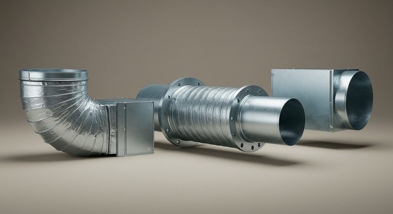 Как собирают воздуховоды на фланцах