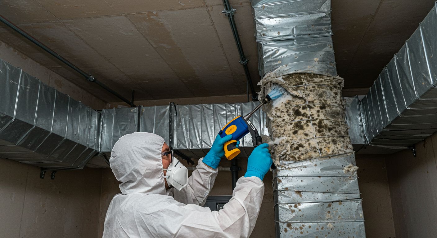 Как удалить плесень в воздуховодах