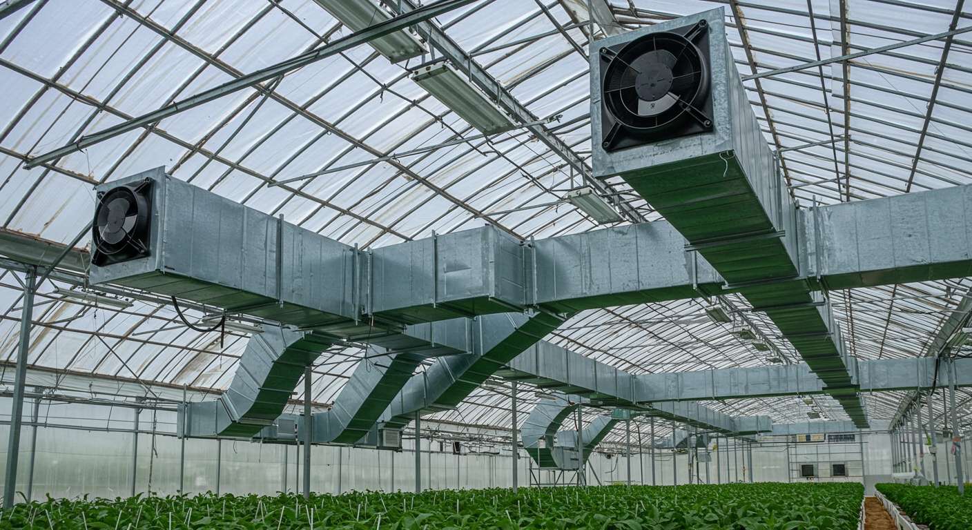 Система вентиляции в современной теплице Вентиляция в теплице с автоматическим управлением