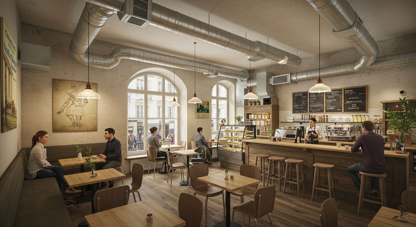 Как устроить вентиляцию в кафе — пример проекта Вентиляционная система в кафе