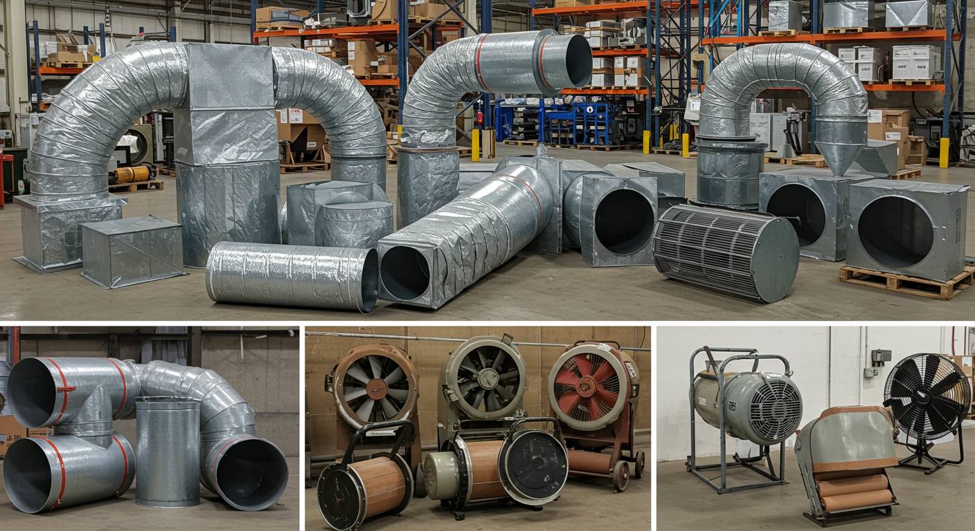 Правильный выбор канального вентилятора Канальный вентилятор в металлическом воздуховоде