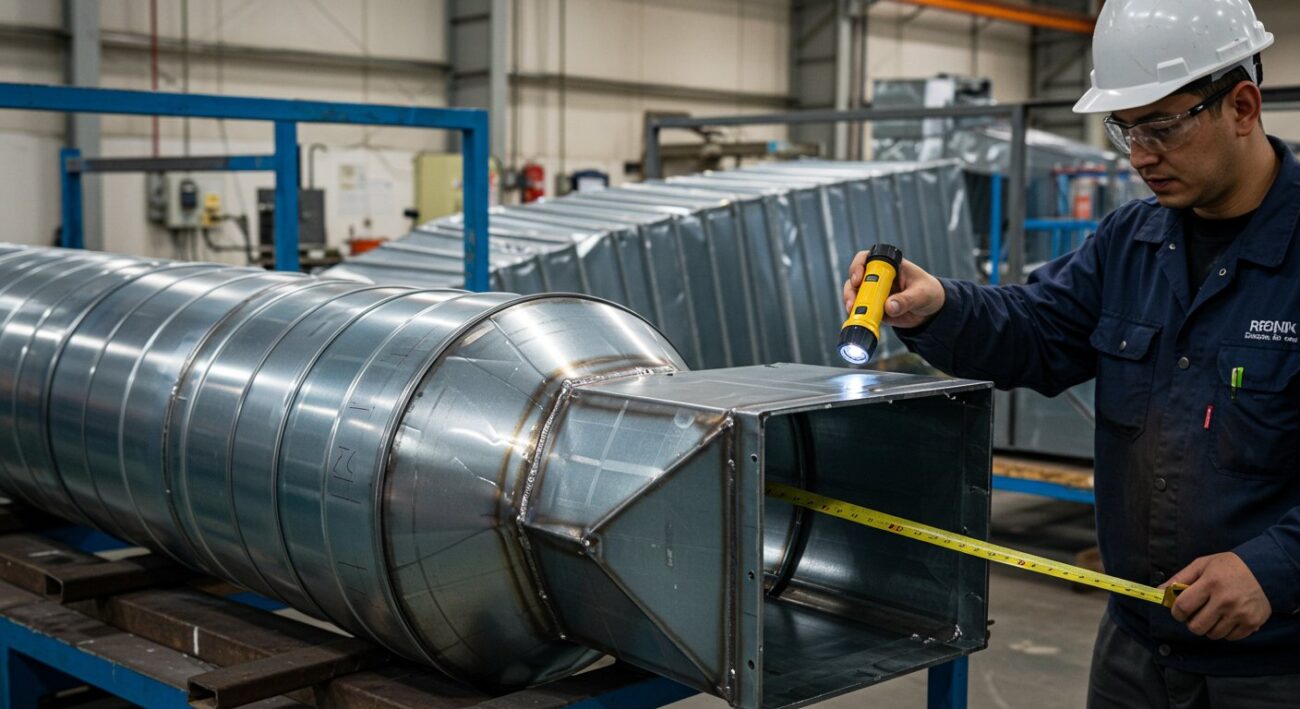 Контроль качества на производстве воздуховодов