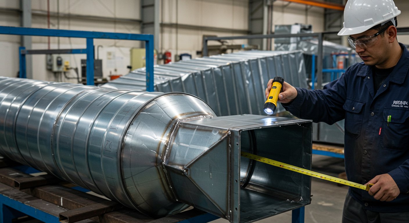 Контроль качества на производстве воздуховодов