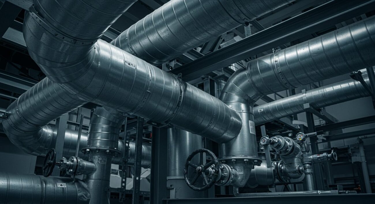 Контроль стыков в промышленных воздуховодах