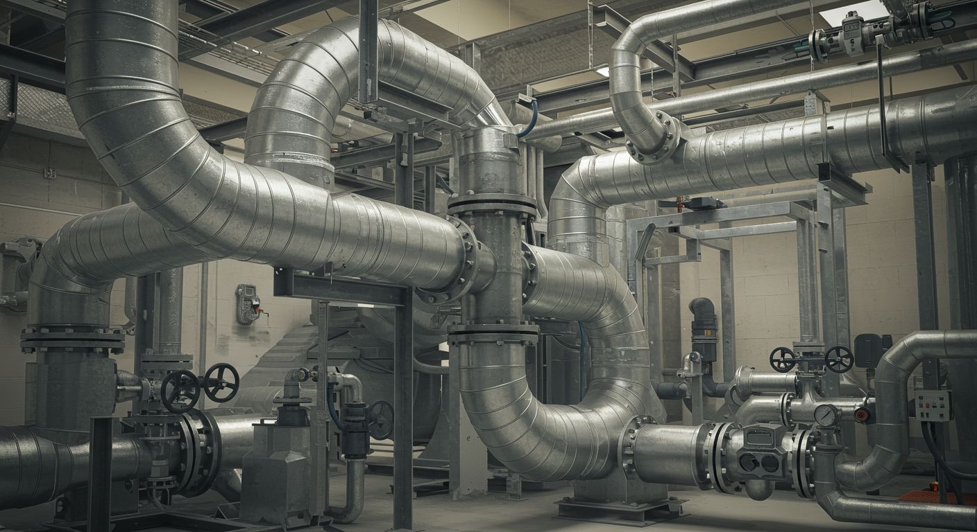 Контроль стыков в промышленном воздуховоде