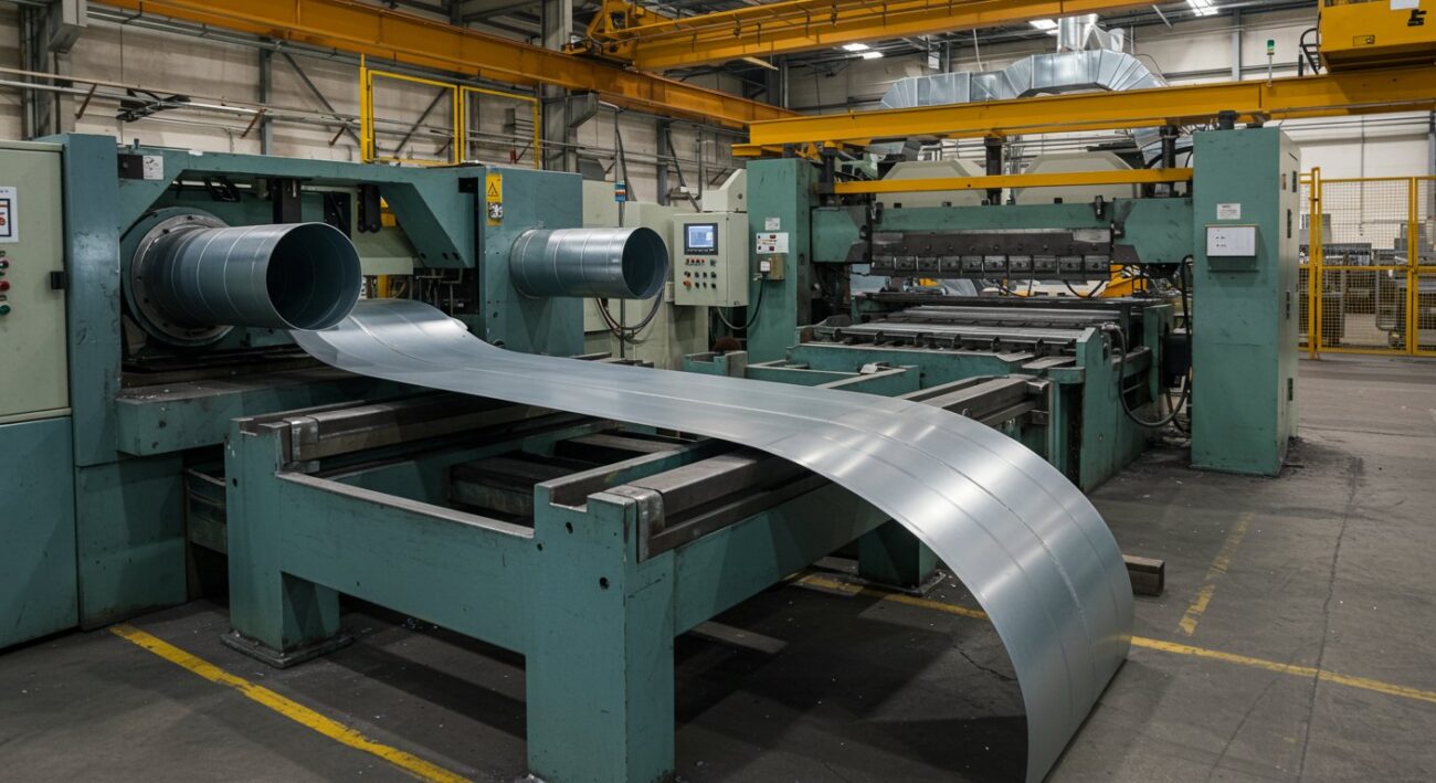 Металлообработка для производства воздуховодов