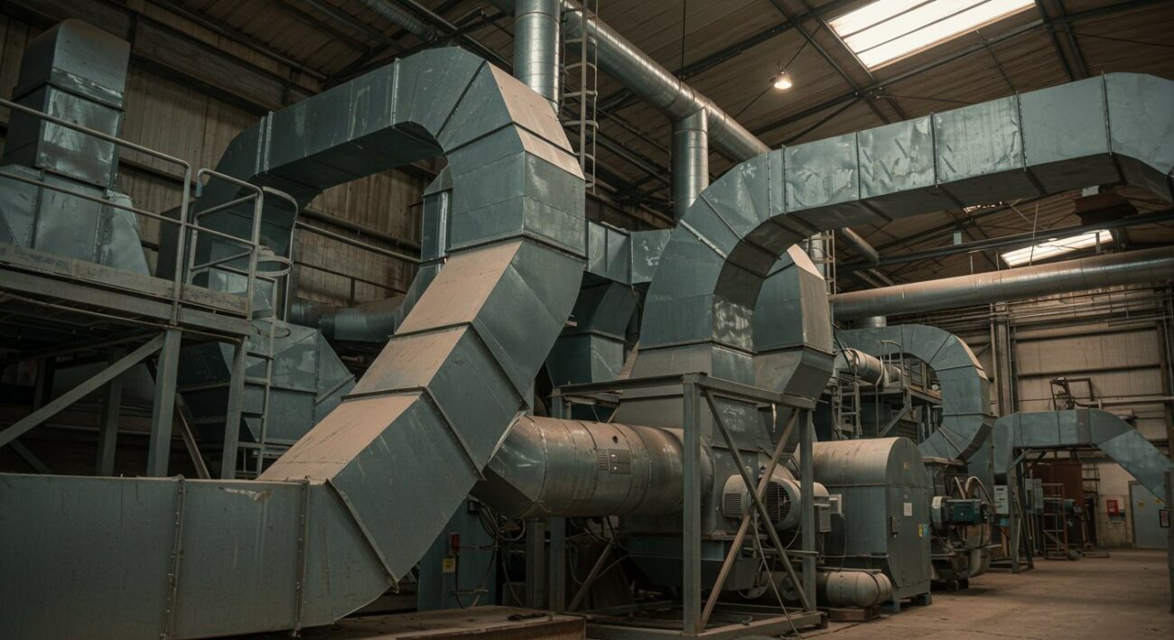 Монтаж вентиляции на заводе