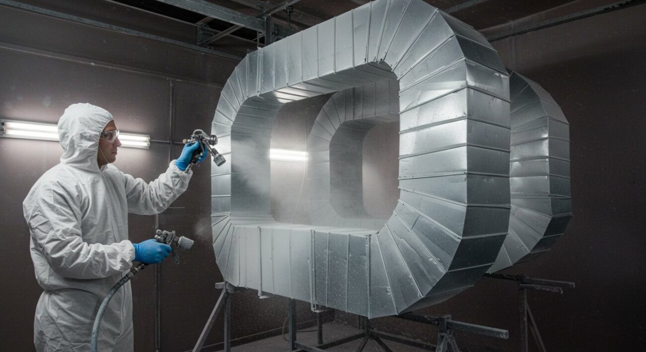 Порошковая окраска воздуховодов