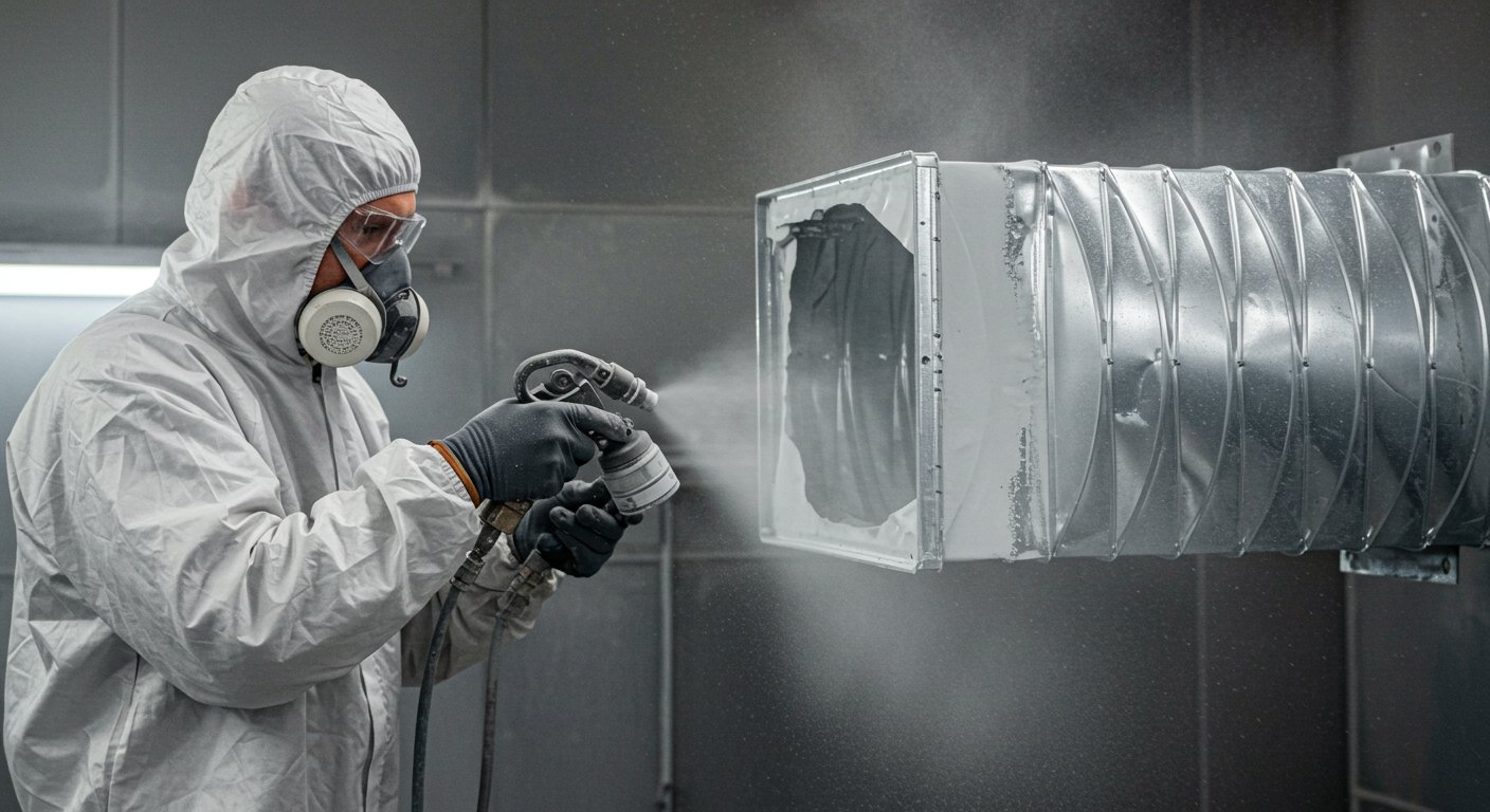 Порошковая окраска воздуховодов