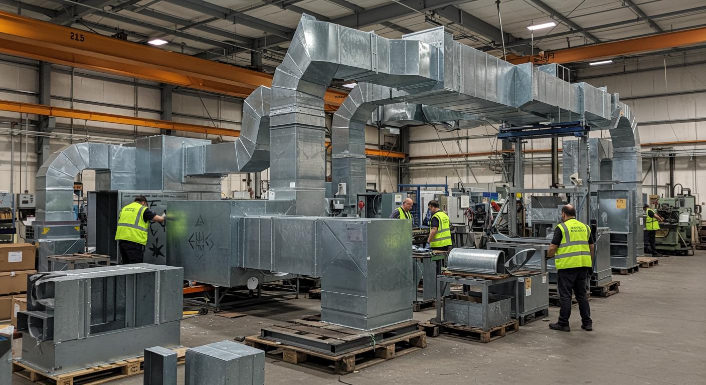 Производственная линия по изготовлению воздуховодов