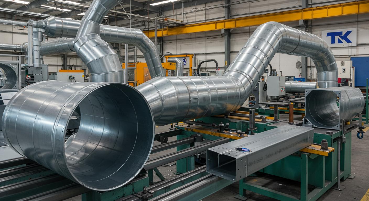 Процесс производства воздуховодов по техническому заданию Производство воздуховодов по ТЗ