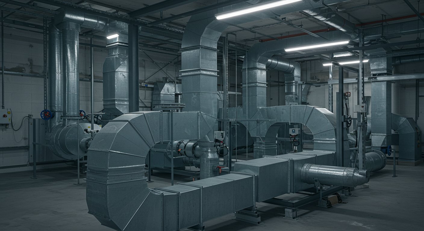 Планирование промышленных вентиляционных сетей Схема промышленной вентиляционной сети