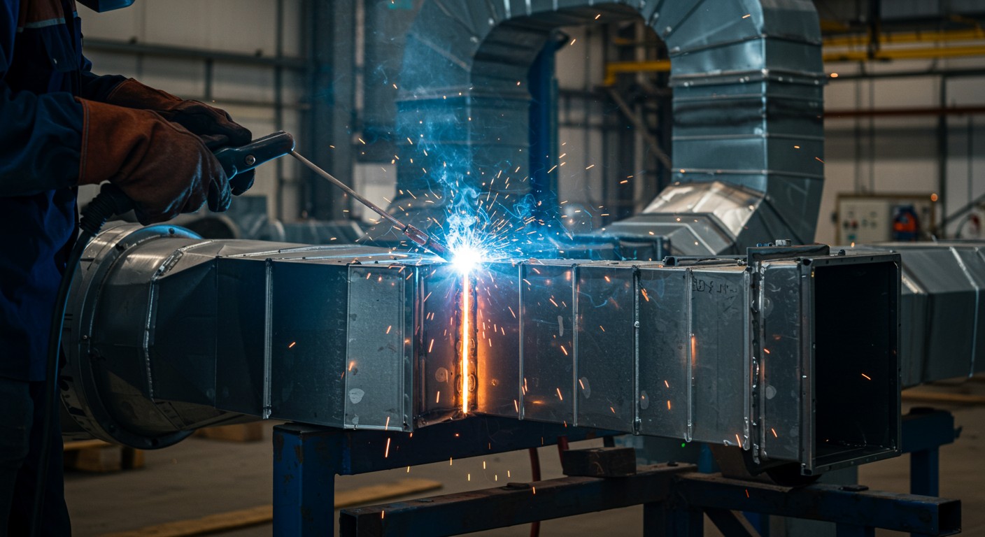 Современные технологии сварки воздуховодов Технологии сварки воздуховодов на заводе
