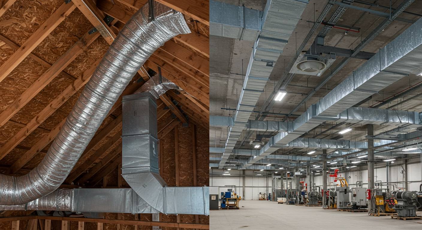 Сравнение промышленной и бытовой вентиляции Промышленная и бытовая вентиляция