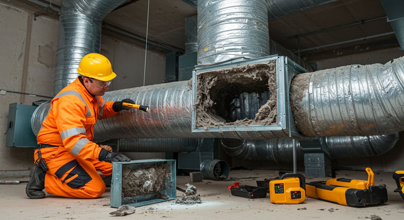 Профессиональная чистка вентиляции от засоров Очистка вентиляционных каналов от засоров